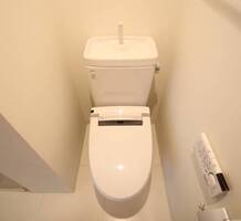 ウォシュレット付きのトイレです。203号室の写真です。